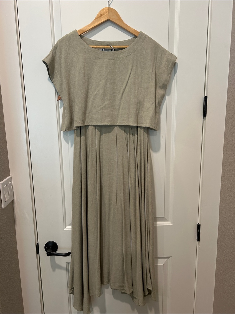 Olive Crop Top and Maxi Skirt NWT